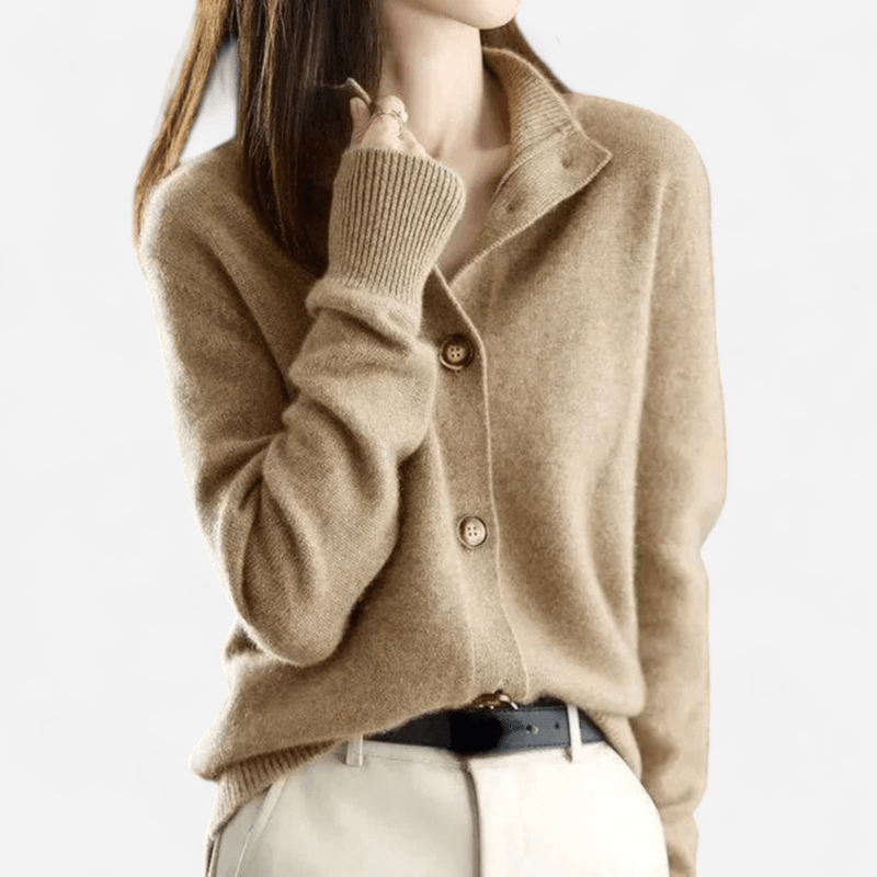 Navoura Cardigan Collection Laure - Timeless Cashmere Classic Cardigan for Effortless Elegance