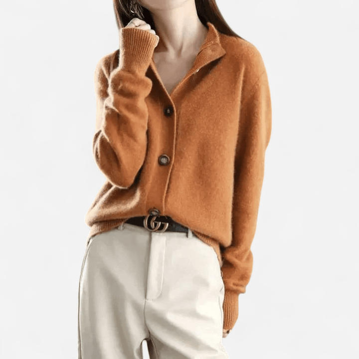 Navoura Cardigan Collection Laure - Timeless Cashmere Classic Cardigan for Effortless Elegance