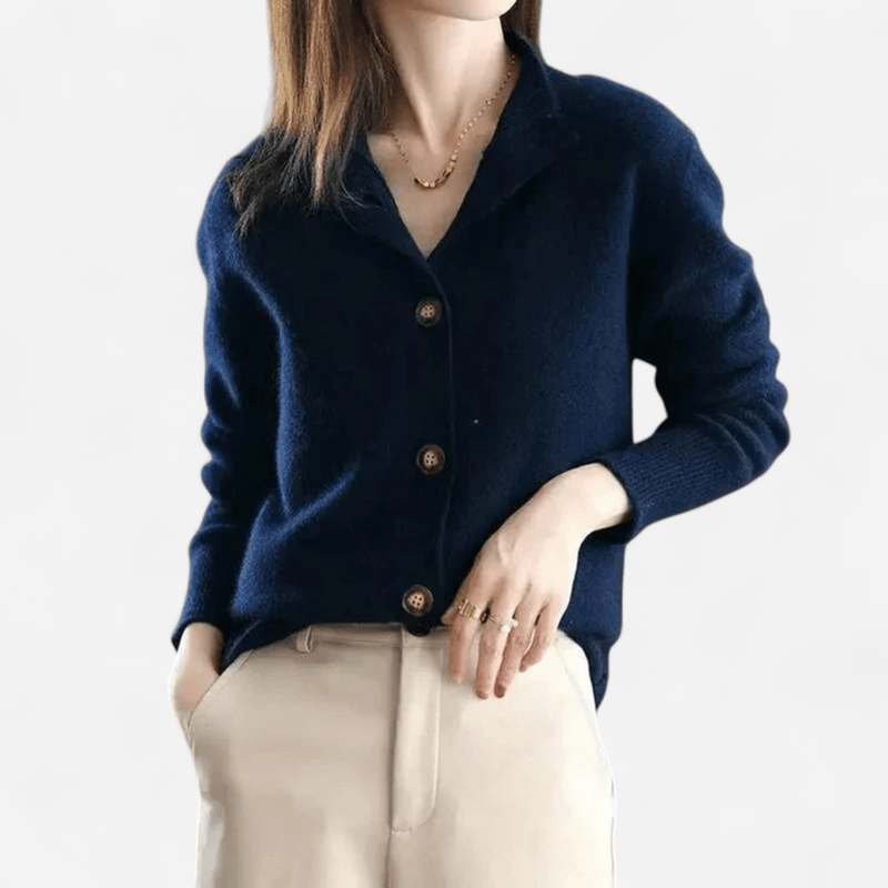 Navoura Cardigan Collection Laure - Timeless Cashmere Classic Cardigan for Effortless Elegance