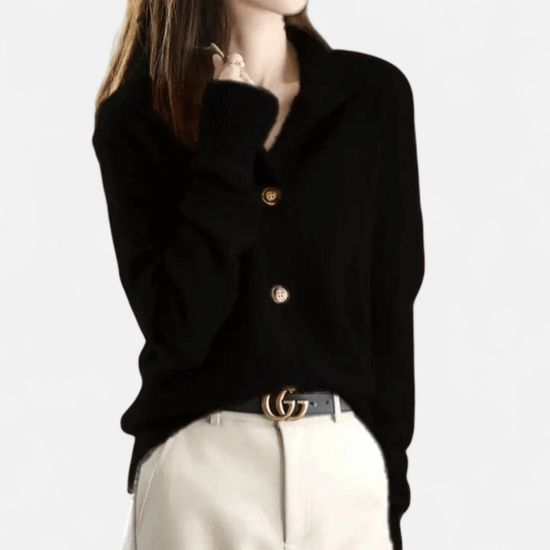 Navoura Cardigan Collection Laure - Timeless Cashmere Classic Cardigan for Effortless Elegance