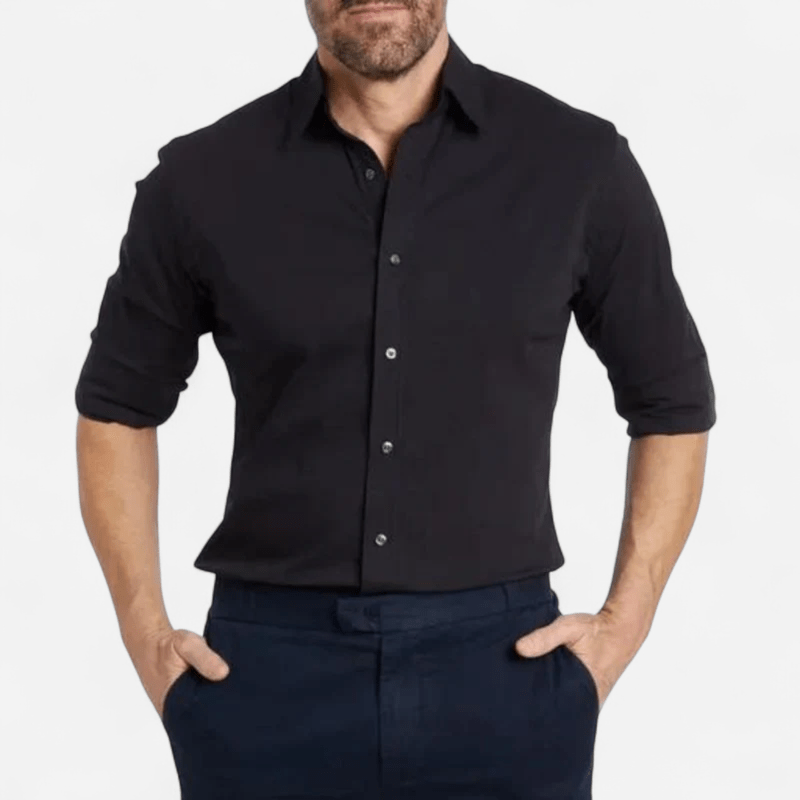 Navoura Milan - Elegant Fitted Zip-Up Shirt for Modern Style