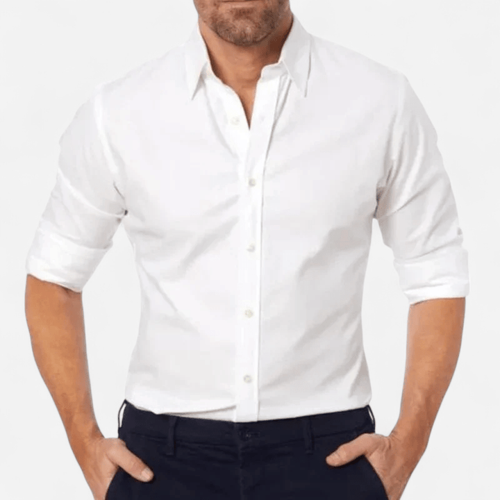 Navoura Milan - Elegant Fitted Zip-Up Shirt for Modern Style