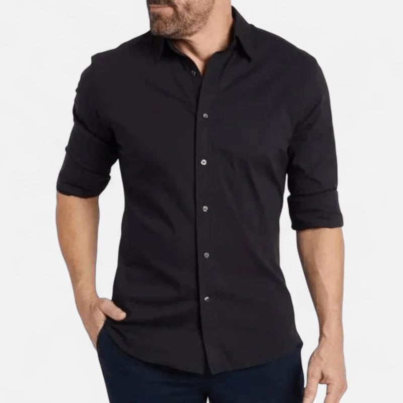 Navoura Milan - Elegant Fitted Zip-Up Shirt for Modern Style