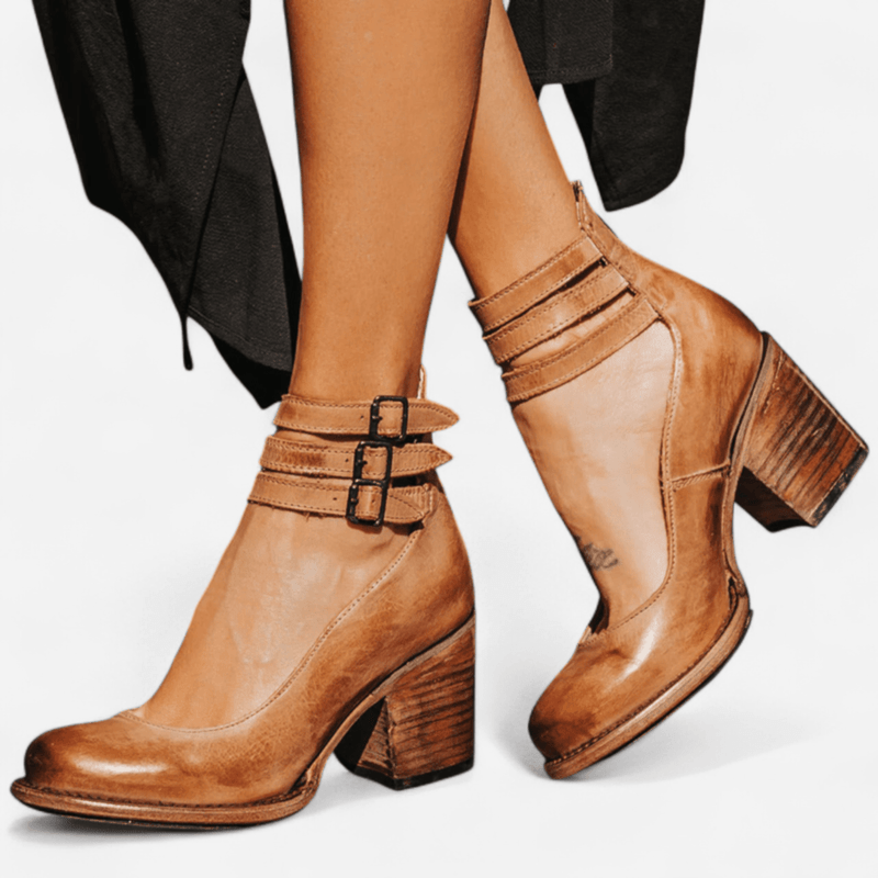 Navoura Shoes Mona - Stylish Modern Leather Ankle Boots for Every Occasion
