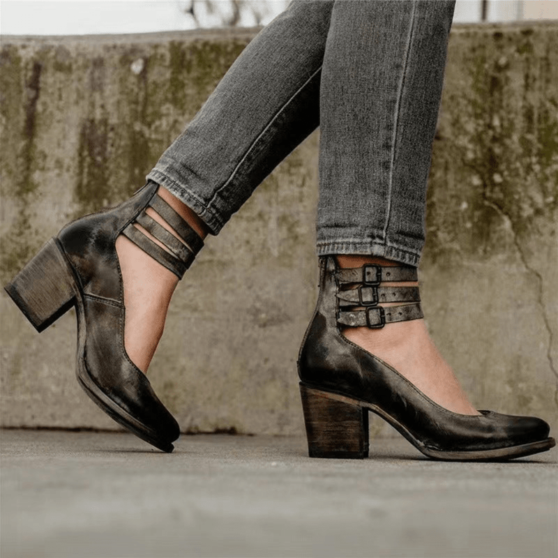 Navoura Shoes Mona - Stylish Modern Leather Ankle Boots for Every Occasion