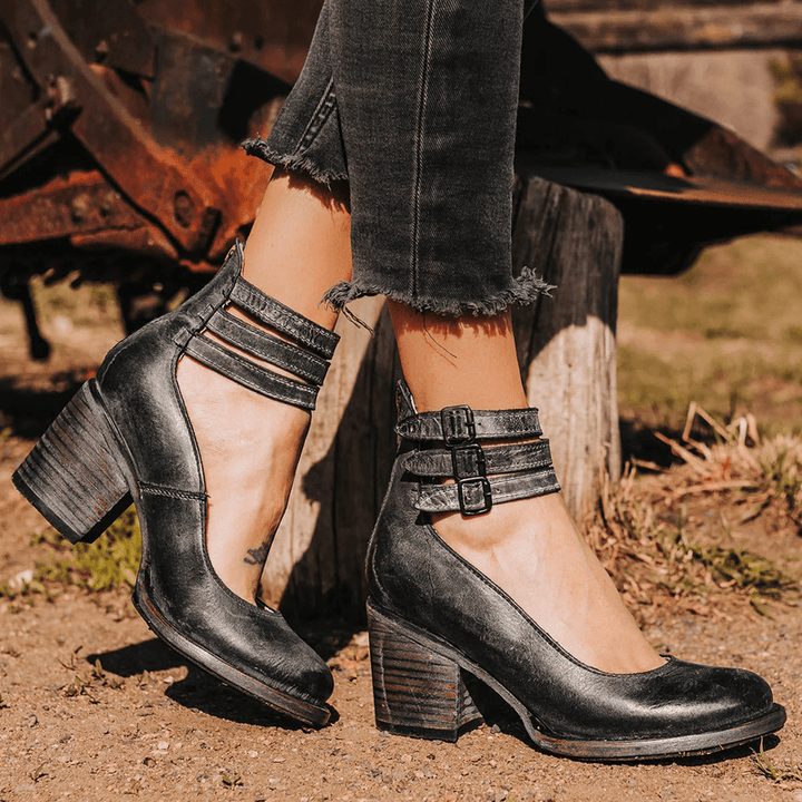 Navoura Shoes Mona - Stylish Modern Leather Ankle Boots for Every Occasion