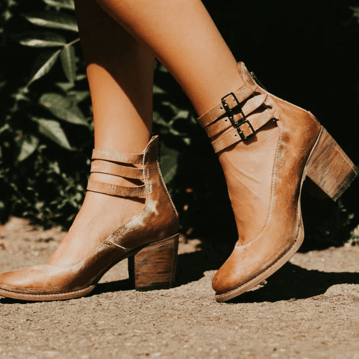 Navoura Shoes Mona - Stylish Modern Leather Ankle Boots for Every Occasion