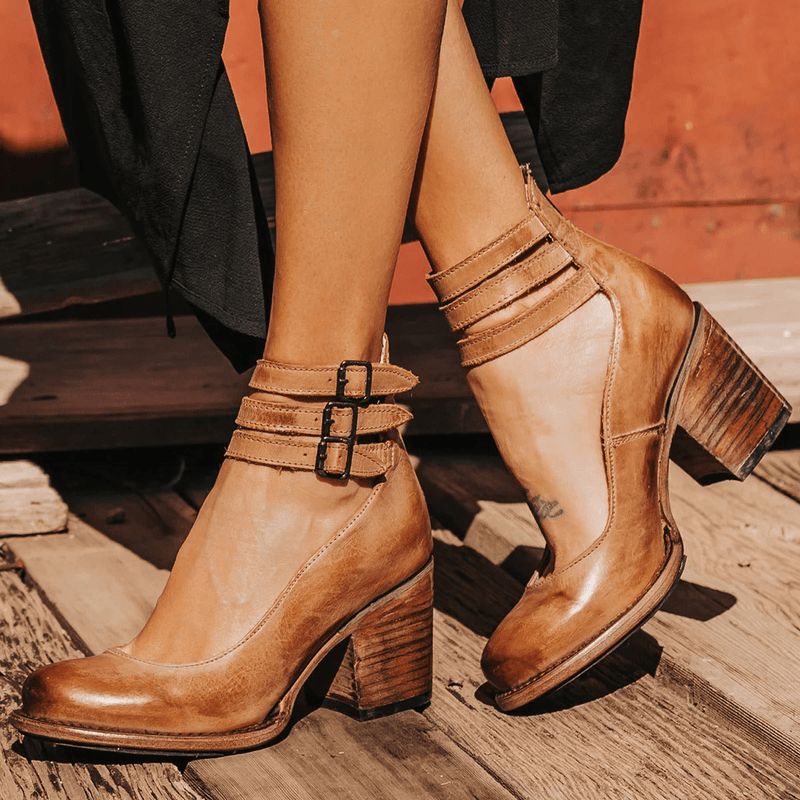 Navoura Shoes Mona - Stylish Modern Leather Ankle Boots for Every Occasion