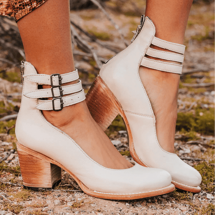 Navoura Shoes Mona - Stylish Modern Leather Ankle Boots for Every Occasion